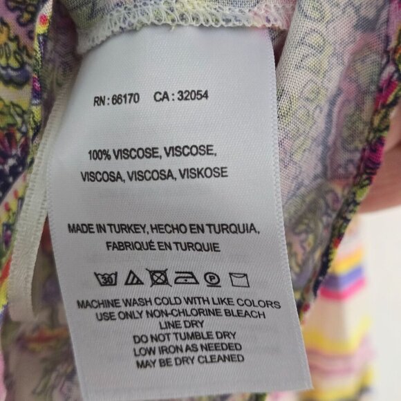 Anthropologie Maeve Caresco Peasant Top Cream Multi Bishop Sleeve Size XS - Picture 11 of 11